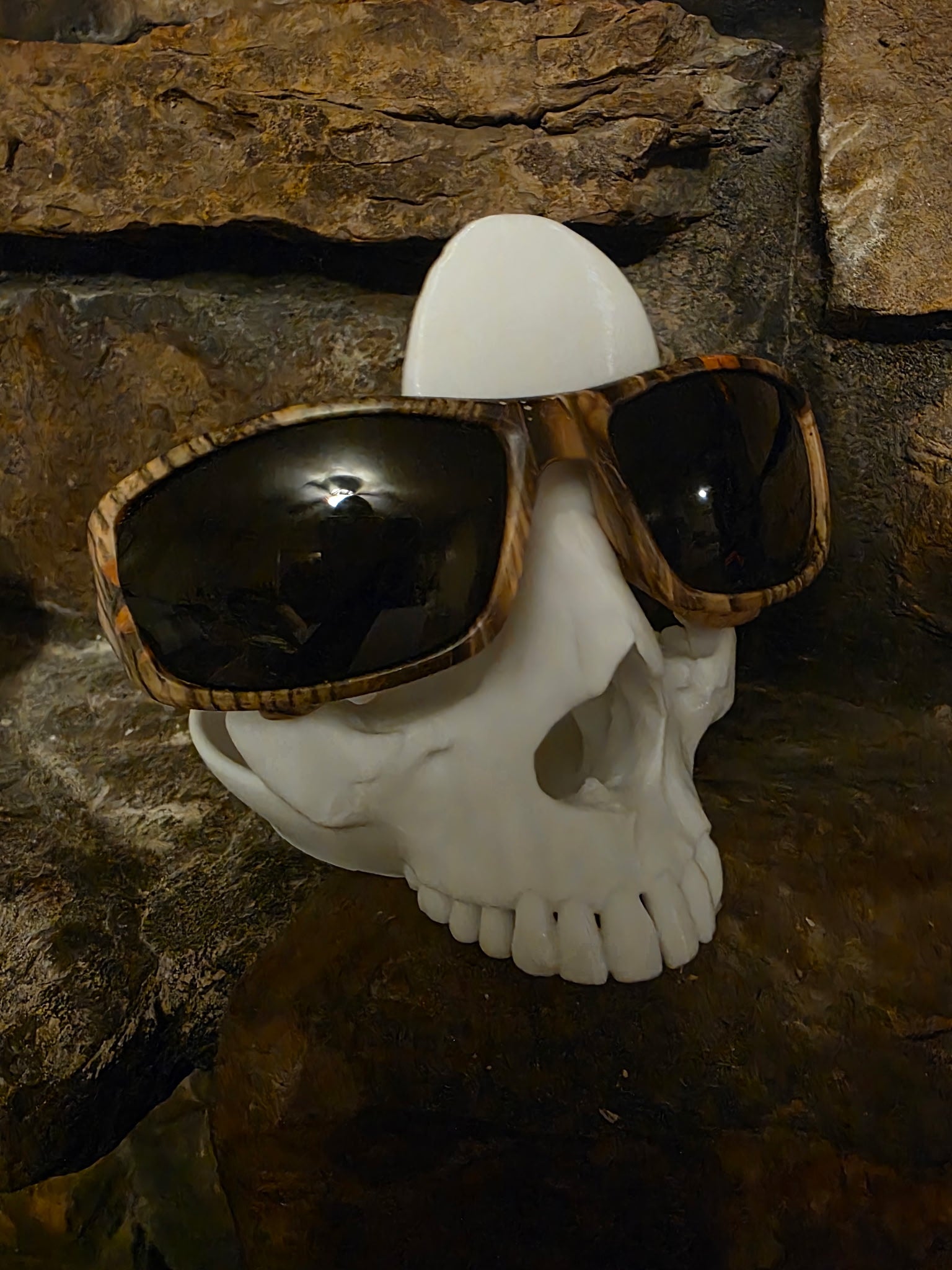 Skull Bowl Glasses Holder