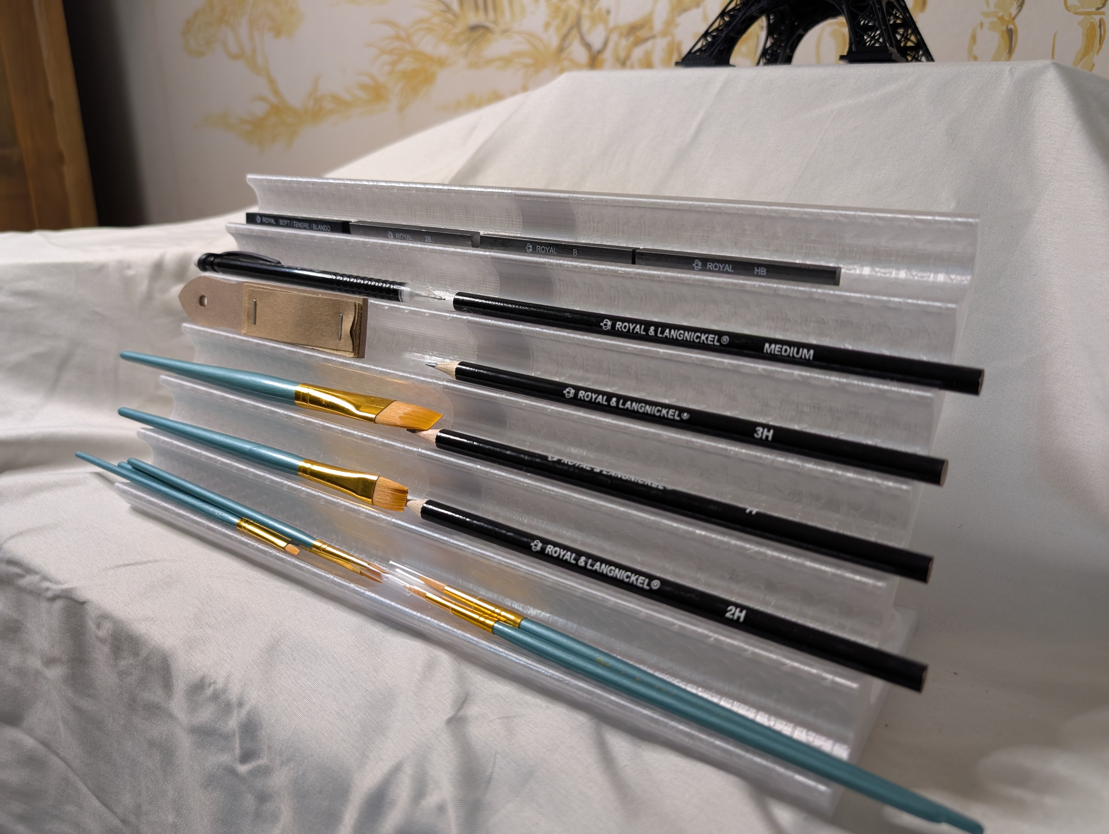 Artist Organizer - Paint Brush - Charcoal - Pencil Holder