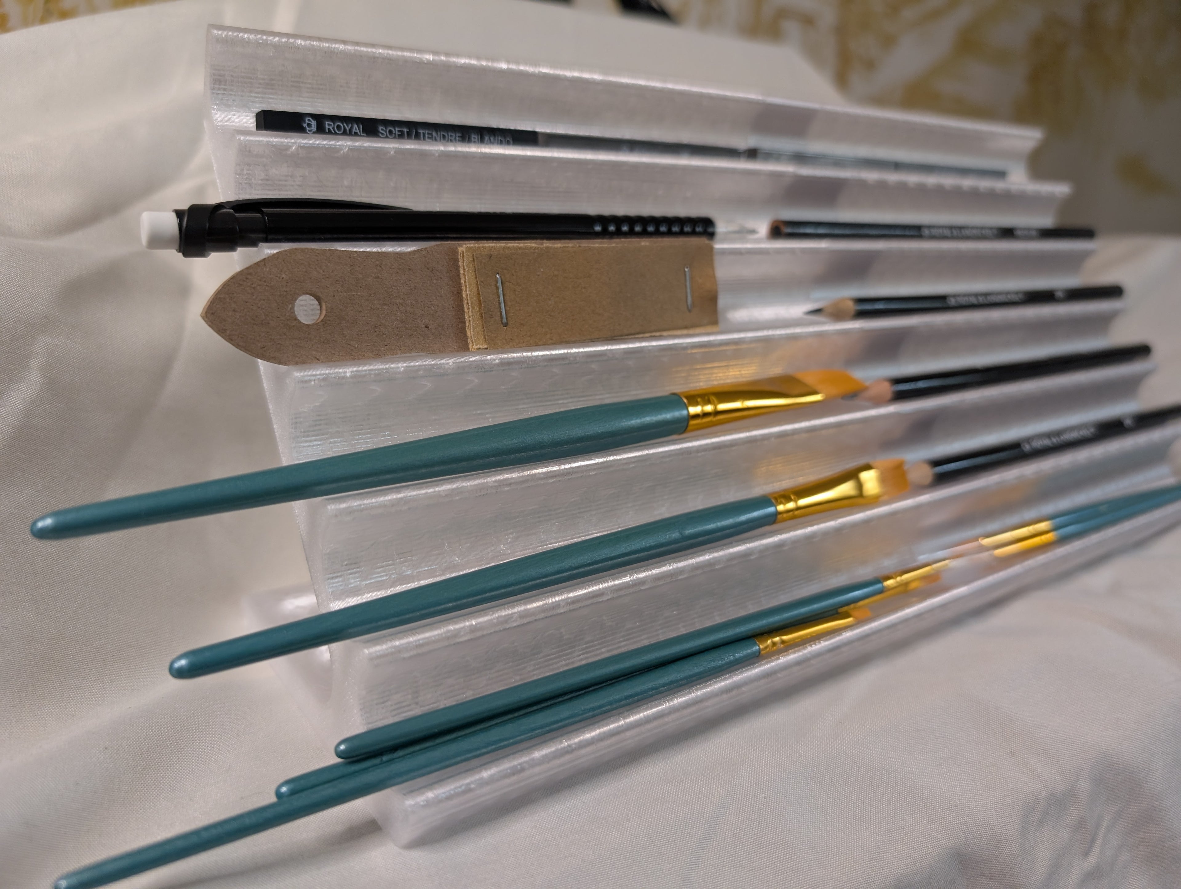 Artist Organizer - Paint Brush - Charcoal - Pencil Holder