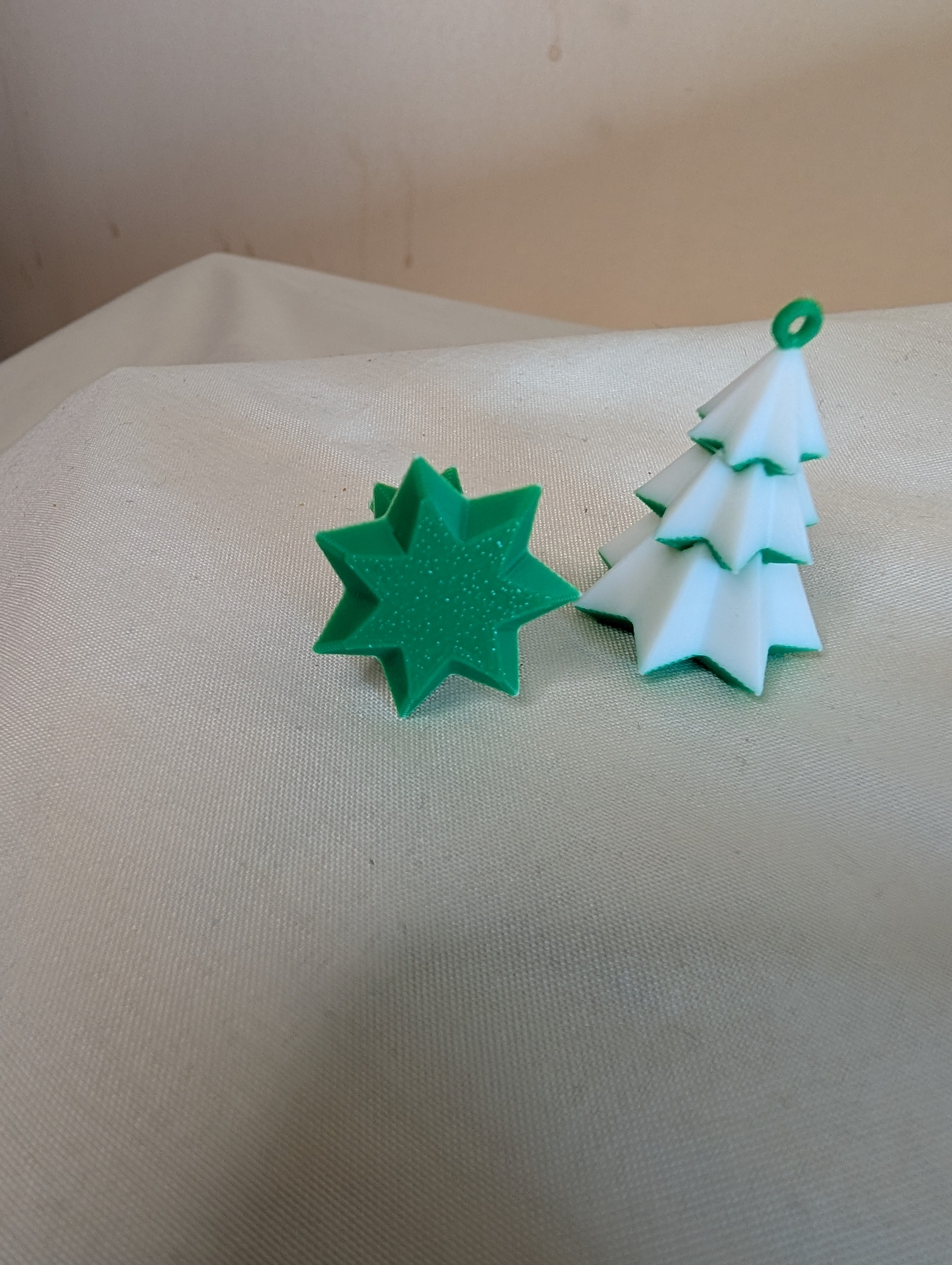 Christmas Tree (Snow) Earrings!